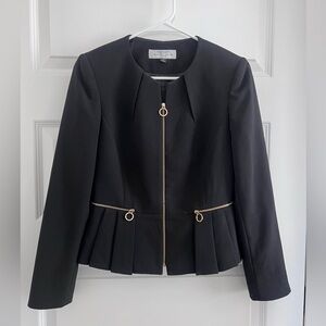 Tahari Zip Up Blazer